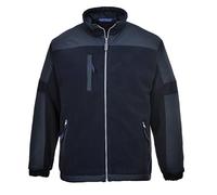 Portwest S665 North Sea Fleece Multi Pocket Long Sleeve Contrast Silver Zip