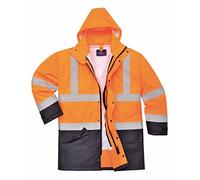 Portwest S768 Hi-Vis 5-in-1 Contrast Executive Jacket Long Sleeve Crew Neck