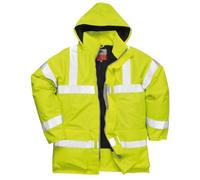 Portwest S778 Waterproof Bizflame Rain Hi-Vis Antistatic FR Jacket Yellow, X-Small