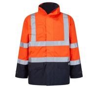 Portwest S779 Flame Resistant Jacket Contrast Detachable Fleece Liner | EN ISO 14116, Texpel Dirt Repellent, CE CAT III, Anti Static, Concealed Hood