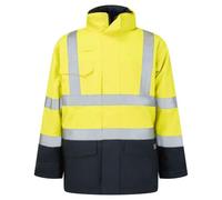 Portwest S779 Flame Resistant Jacket Contrast Detachable Fleece Liner | EN ISO 14116, Texpel Dirt Repellent, CE CAT III, Anti Static, Concealed Hood