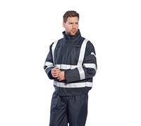 Portwest S783 Bizflame FR Flame Resistant Reflective Safety Bomber Jacket Navy, 3X-Large