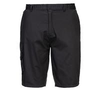 Portwest S790 Men's High Performance Comfort Combat Cargo Work Shorts Black, XXL