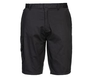 Portwest S790 Men's High Performance Comfort Combat Cargo Work Shorts | Blue, Regular Fit, Polyester Blend, Machine Washable, Utility Pockets, UV Protection, Six Pockets, Breathable