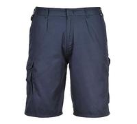 Portwest S790 Men's High Performance Comfort Combat Cargo Work Shorts Navy, XL