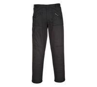 Portwest S887 Comfort Reinforced Knee Action Trouser Black Tall, 34