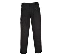Portwest S887- Black Sz 36 Regular Action Work Trousers Safety