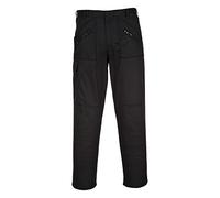 Portwest S887 Comfort Reinforced Knee Action Trouser Black Tall, 38