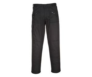 Portwest S887 Comfort Reinforced Knee Action Trouser Black X-Tall, 42