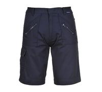 Portwest S889 Elasticated Action Workwear Safety Shorts Navy, M