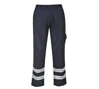 Portwest S917 Iona Safety Combat Trousers Half Elasticated Waist Reflective