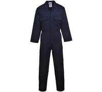 Portwest Men's Work Coveralls S999 – Protective Polycotton Boiler Suit, Navy Small