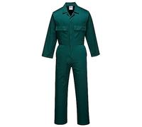 Portwest S999 Men's Work Coveralls - Protective Polycotton Work Overalls Durable Workwear Boiler Suit for Mechanics Warehouse Garages DIY Bottle Green, Large