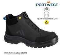PORTWEST Safety Boots Composite Protection S3S ESD Midsole BOA Type Ratchet Lace