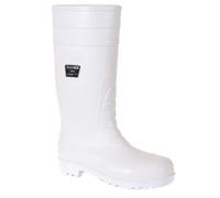 Portwest Safety Food Wellington S4, Size: 39, Colour: White, FW84WHR39