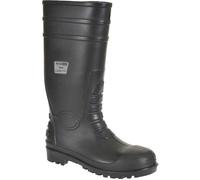 Portwest Safety Wellington Boots Black Size 10