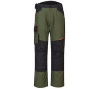 Portwest Safety Work Trousers WX3 Olive Green/Metal Grey Free Kneepads
