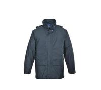 Portwest Sealtex Classic Waterproof Jacket. Navy Raincoat. S5450 Pack Away Hood