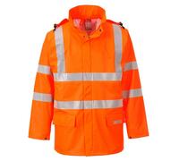 Portwest Jacket Sealtex Flame Hi-Vis Flame Resistant Orange Medium FR41ORRM