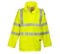 Portwest Sealtex Flame Hi-Vis Jacket, Color: Yellow, Size: XSmall, FR41YERXS
