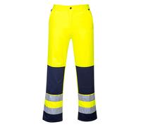 PORTWEST Seville Hi-Vis Contrast Work Trousers Knee Pad Pocket Safety Pants TX71