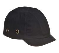 Portwest Short Peak Bump Cap, Size: One Size, Colour: Black, PW89BKR