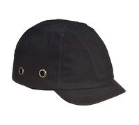 Portwest Short Peak Bump Cap, Size: One Size, Colour: Black, PW89BKR