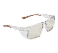 Portwest Side Shields Safety Glasses Clear Brown