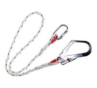 Portwest Single Restraint Lanyard, Size: One Size, Colour: White, FP21WHR