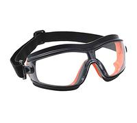 Portwest Slim Safety Goggles Black / Orange Clear