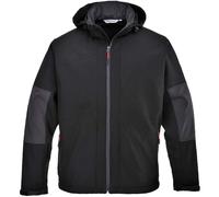 Portwest Softshell with Hood (3L), Color: Black, Size: Medium, TK53BKRM