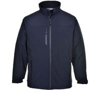 Portwest TK50 Water Resistant Windproof Softshell Jacket (3L) Navy, XX-Large