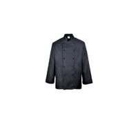 Portwest Somerset Chef Jacket Black 2XL Colour: Black, Chest Size: 2XL 2XL