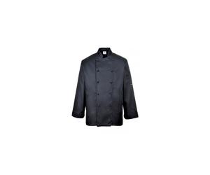 Portwest Somerset Chef Jacket Black 2XL Colour: Black, Chest Size: 2XL 2XL