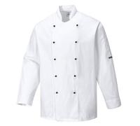 Portwest Somerset Chef Jacket White L Colour: White, Chest Size: L L