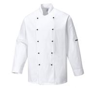 Portwest Somerset Chef Jacket White S Colour: White, Chest Size: S S
