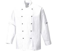 Portwest Somerset Chef Jacket White M Colour: White, Chest Size: M M