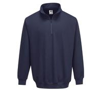 Portwest B309 Sorrento 1/4 Zip Neck Sweatshirt Long Sleeve Knitted Fabric