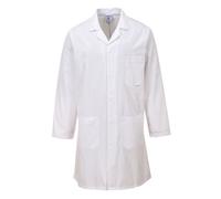 (XS, White) Portwest Standard Workwear Lab Coat (Medical Health)