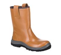 Portwest Steelite Unlined Rigger Safety Boots Tan Size 5