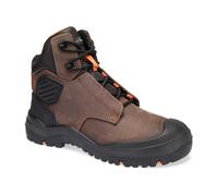 Portwest Steel Leather Ankle Boot S3 SC HRO HI CI LG SR FO Black | FT30