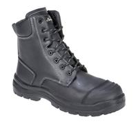Portwest FD15BKR40 Eden S3 HRO CI HI FO SRC Safety Boot, Regular, Size: 40, Black