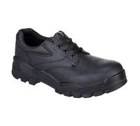 PORTWEST Steel Split Leather Low Shoe S1P SR Black Padded FW14