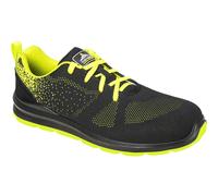 Portwest Steelite Aire Steel Toe Cap Trainers Black / Green Size 10.5