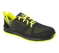 Portwest Steelite Aire Steel Toe Cap Trainers Black / Green Size 9