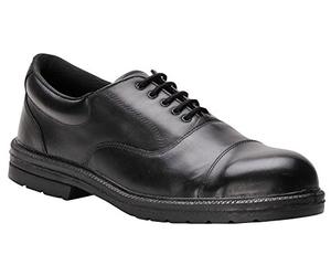 Portwest Steelite Executive Oxford Shoe S1P, Size: 46, Colour: Black, FW47BKR46