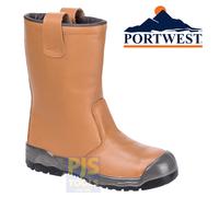 Porwest Steelite S1P CI Scuff Cap Safety Rigger Boots Tan Size 11