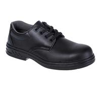 Portwest Steelite Laced Safety Shoe S2, Size: 48, Colour: Black, FW80BKR48