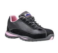 Portwest Steelite Ladies Safety Trainer Black/pink