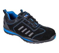 Portwest Steelite Lusum S1P HRO Safety Trainers Black / Blue Size 3